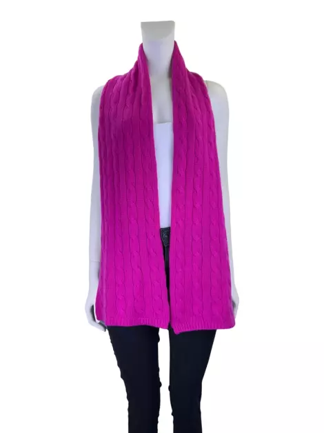 Cachecol Ralph Lauren Cashmere Rosa