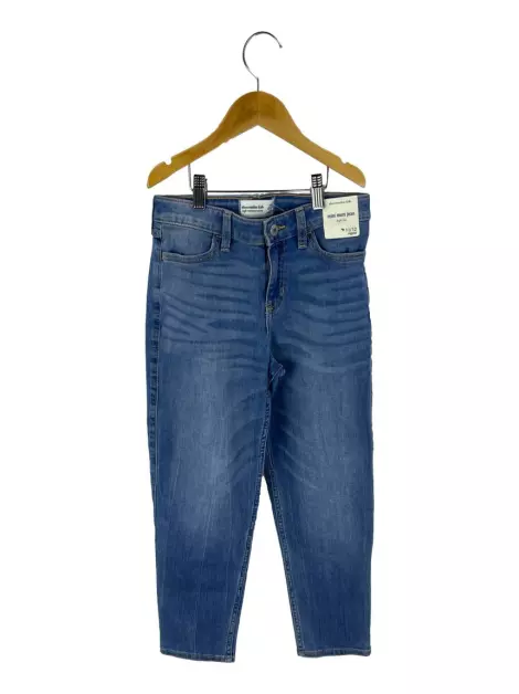 Calça Abercrombie & Fitch Mini Mom Jeans Azul