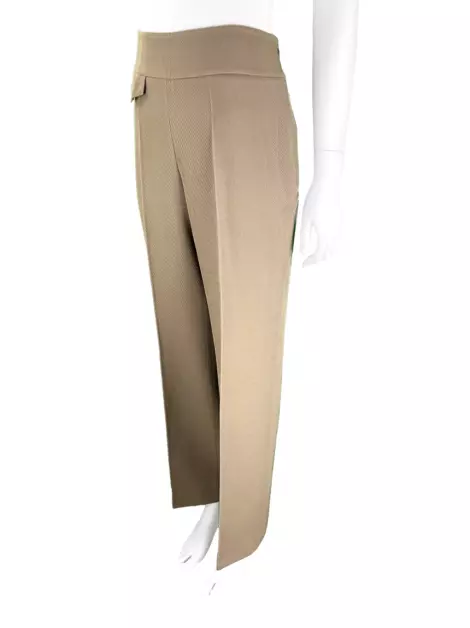 Calça Akris Punto Lã Bege