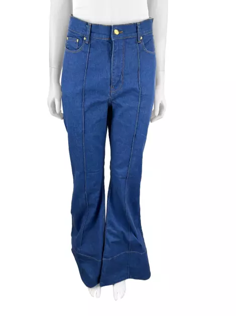 Calça Amapô Jeans Pantalona Azul