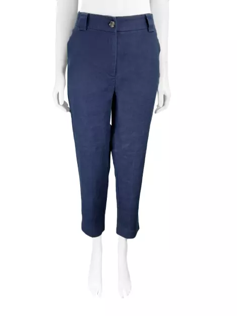Calça Amissima Linho Azul