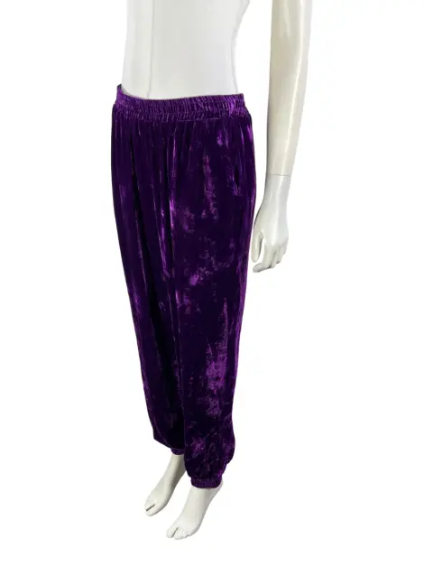 Calça Amissima Veludo Roxo