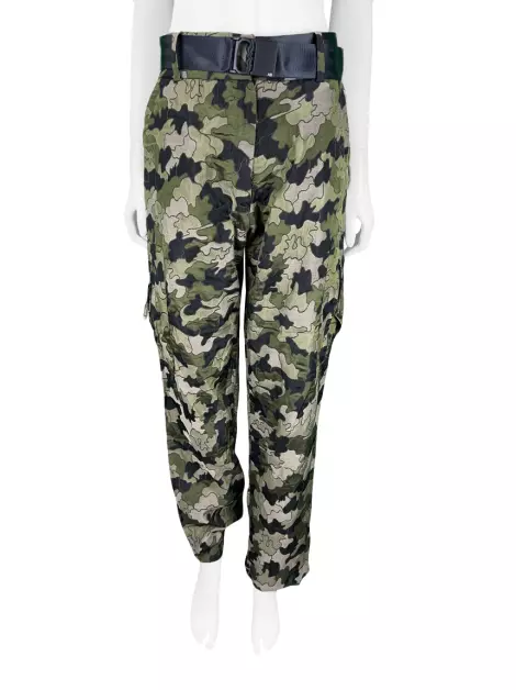 Calça Andrea Bogosian Tecido Camuflado