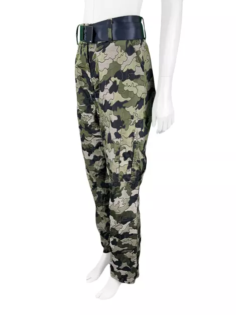 Calça Andrea Bogosian Tecido Camuflado