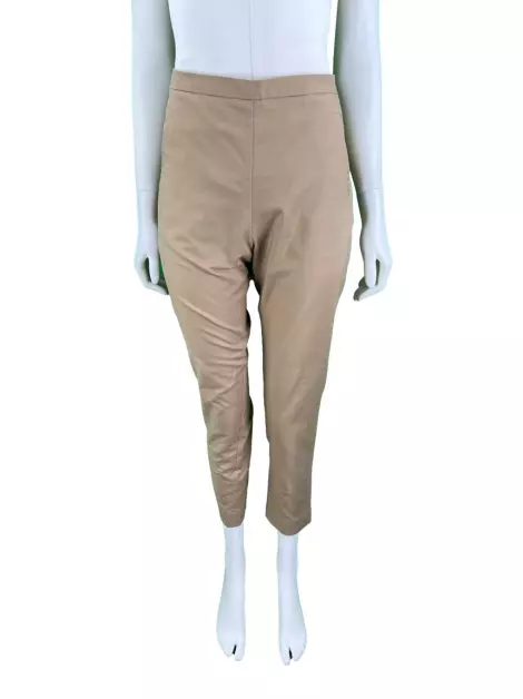 Calça Andrea Marques Reta Tecido Marrom