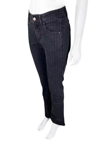 Calça Animale Risca De Giz Jeans