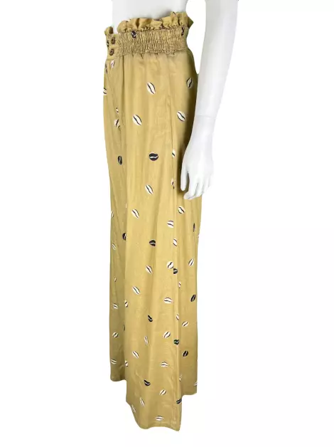 Calça AZULU Estampada Bege