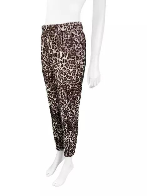Calça Badgley Mischka Tecido Animal Print