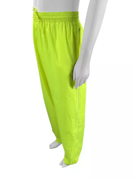 Calça Balenciaga Wide Leg Neon