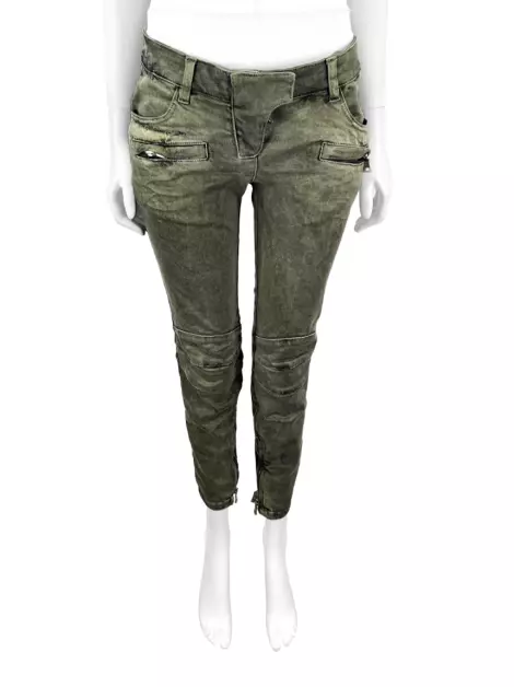 Calça Balmain Jeans Estonado Marrom