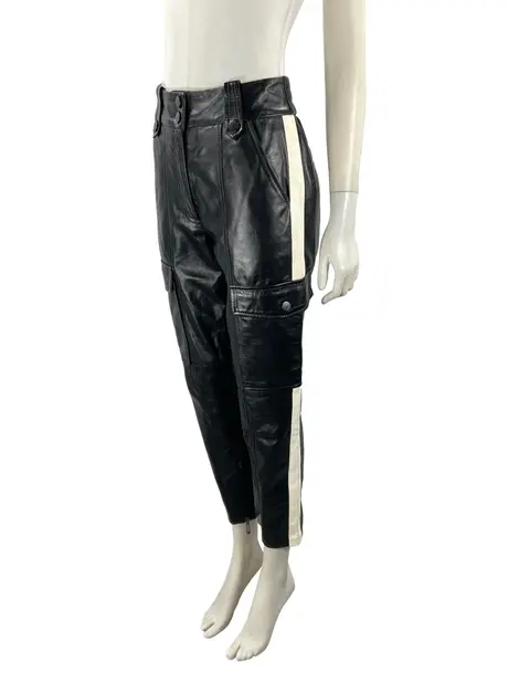 Calça Bo.Bô Couro Preto