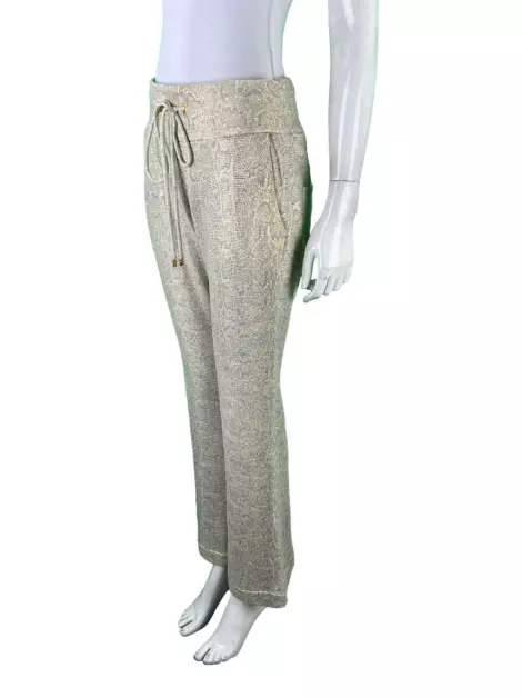 Calça Bo.Bô Moletinho Animal Print Metalizado