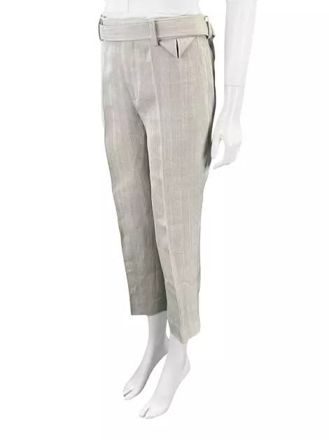 Calça Bottega Veneta Cropped Bege