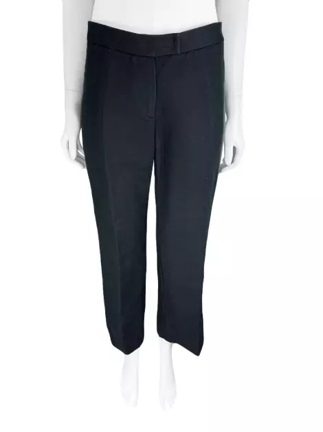 Calça Carina Duek Texturizada Azul Marinho