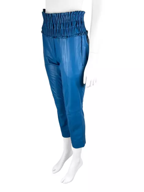 Calça Clé Couro Azul
