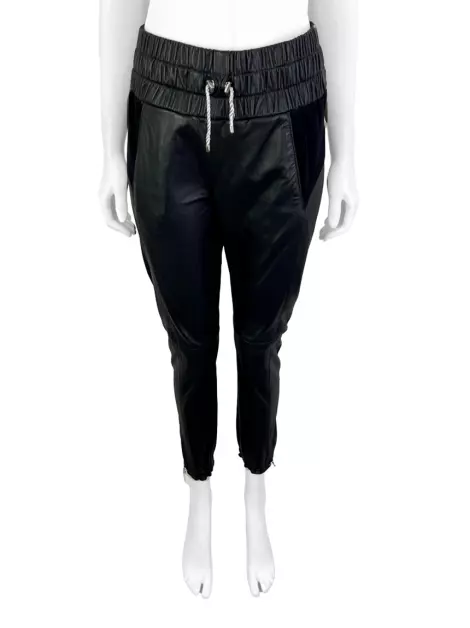 Calça Clé Couro Preto