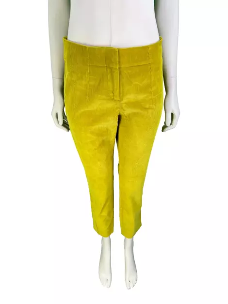 Calça COS Canelada Amarela
