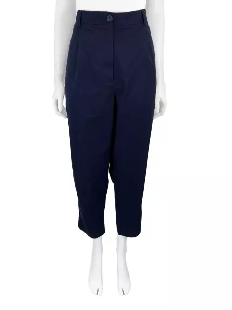 Calça COS Sarja Azul Marinho