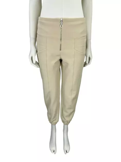 Calça Costume Lisa Bege