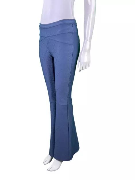 Calça Costume Texturizado Azul