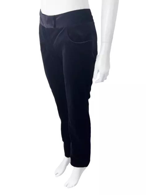 Calça Cris Barros Veludo Roxo