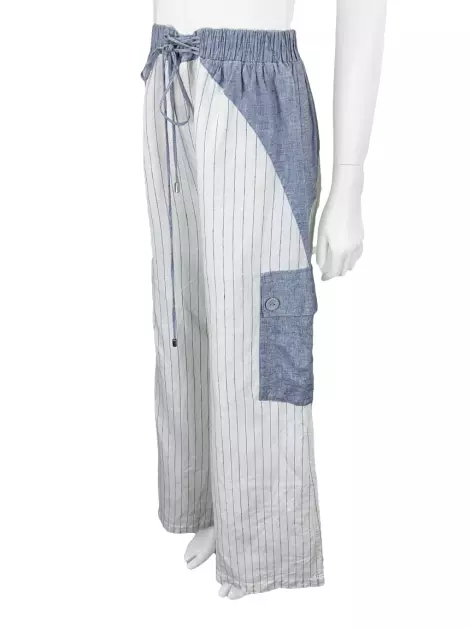 Calça Cruise Pantalona Listrada
