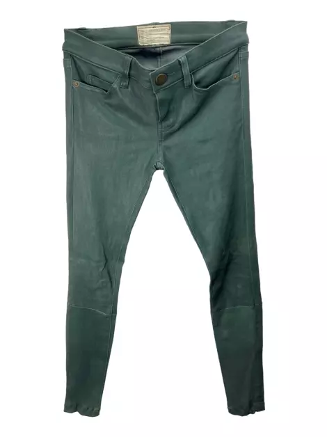 Calça Current Elliott Couro Verde
