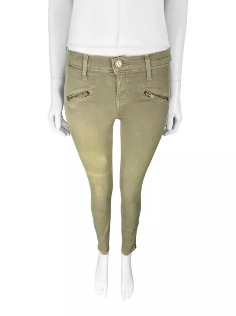 Calça Current Elliott Skinny Verde