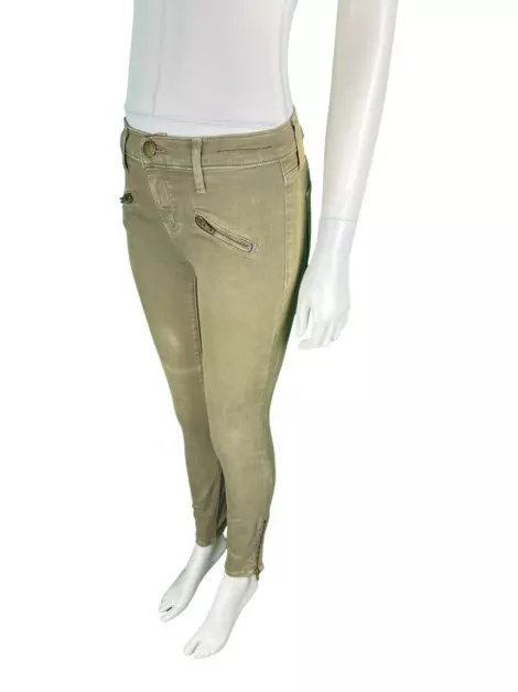 Calça Current Elliott Skinny Verde