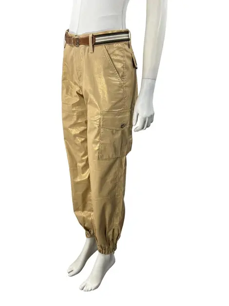 Calça D&G Metalizada Bege