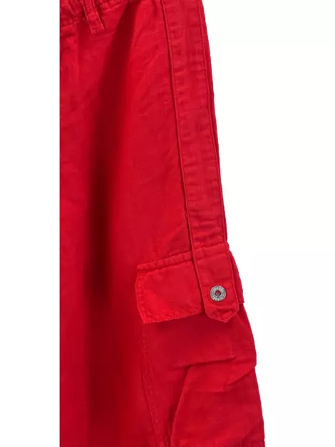 Calça Diesel Cargo Vermelho