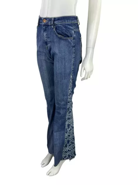 Calça Dress To Jeans Estampa Azul