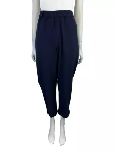 Calça Emporio Armani Tecido Azul