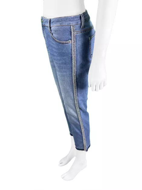 Calça Ermanno Scervino Pantalone Slim Jeans Azul