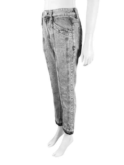 Calça Étoile Isabel Marant Reta Cinza