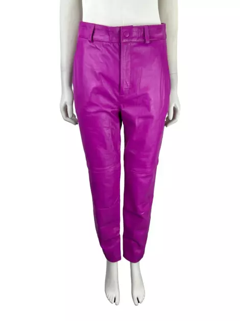 Calça Eva Couro Fucsia