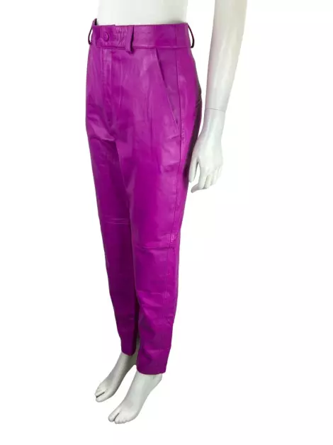 Calça Eva Couro Fucsia
