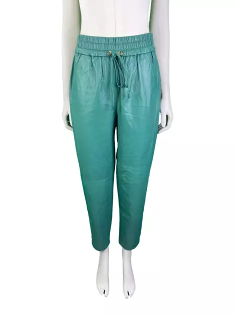 Calça Eva Couro Verde