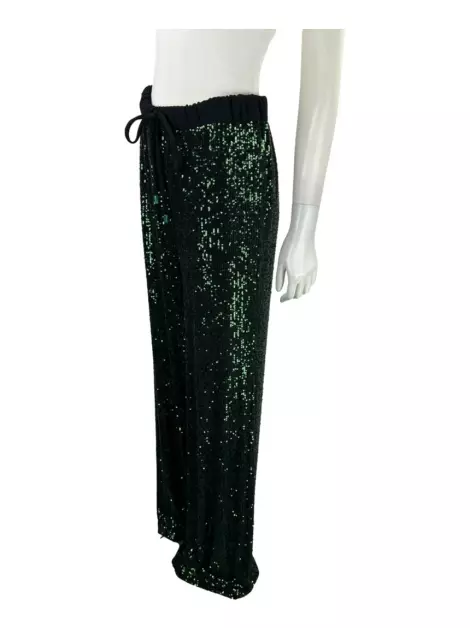 Calça Eva Pantalona Paete Verde