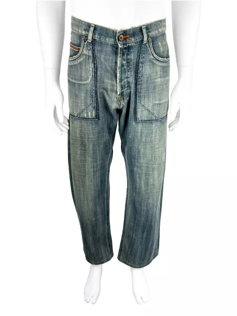 Calça Façonnable Jeans Azul