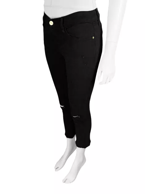 Calça FRAME Jeanne Crop Preta