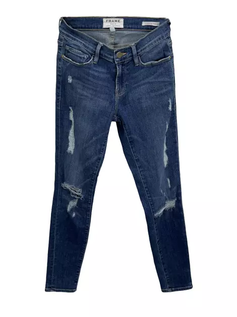 Calça FRAME Le Skinny de Jeanne Azul