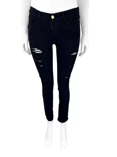 Calça FRAME Skinny de Jeanne Preto
