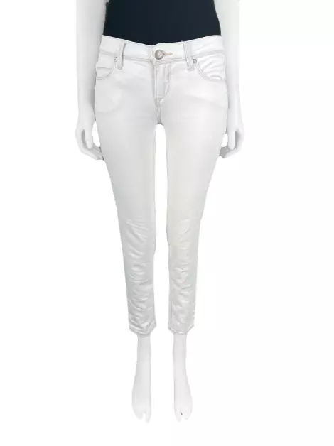 Calça Free People Skinny Reta Branca
