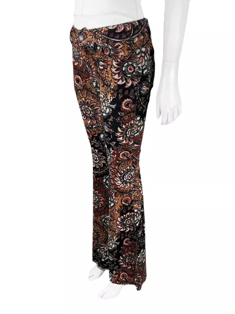 Calça Free People Veludo Estampado