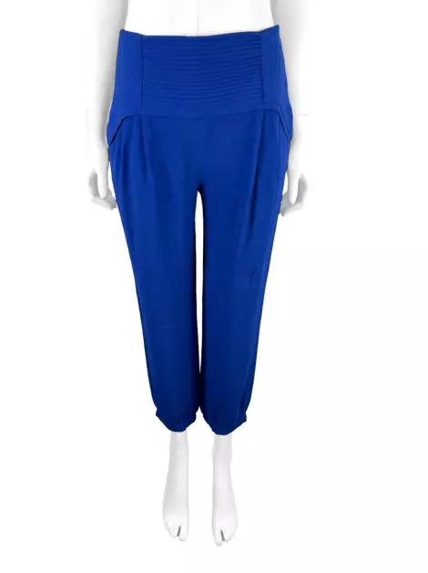 Calça Gaitee Texturizada Azul
