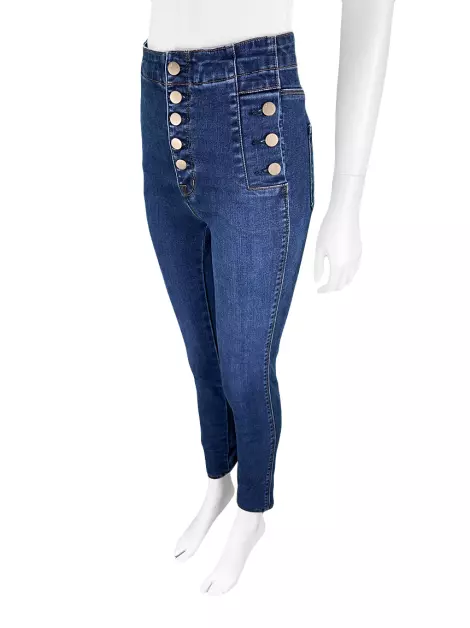 Calça J Brand Natasha High Skinny Azul