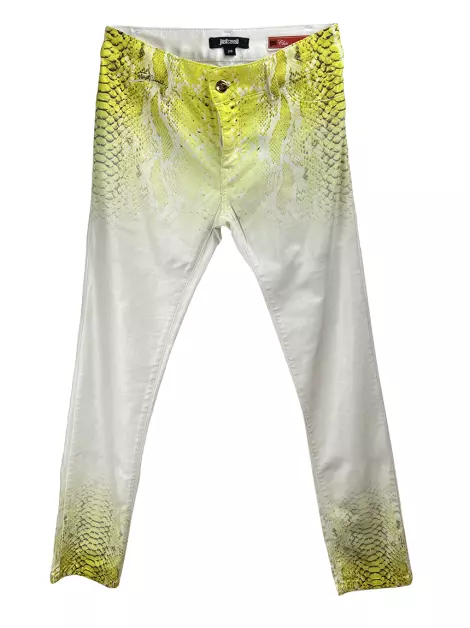 Calça Just Cavalli Just Chic Jegging Animal Print Bicolor