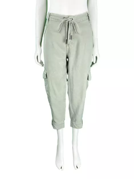 Calça Le Lis Blanc Sarja Amarração Verde