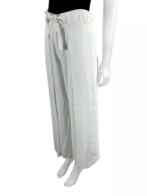 Calça Lu Monteiro Sobreposição Branca